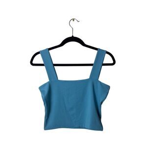Blue Abardson Womens Polyester & Spandex Tank Top Large
